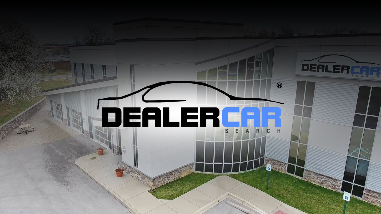 Dealer Car Search branding on a dealership