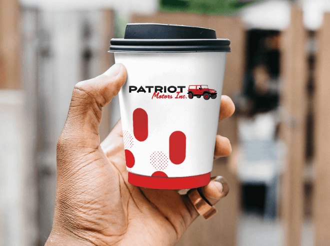 Branded cup