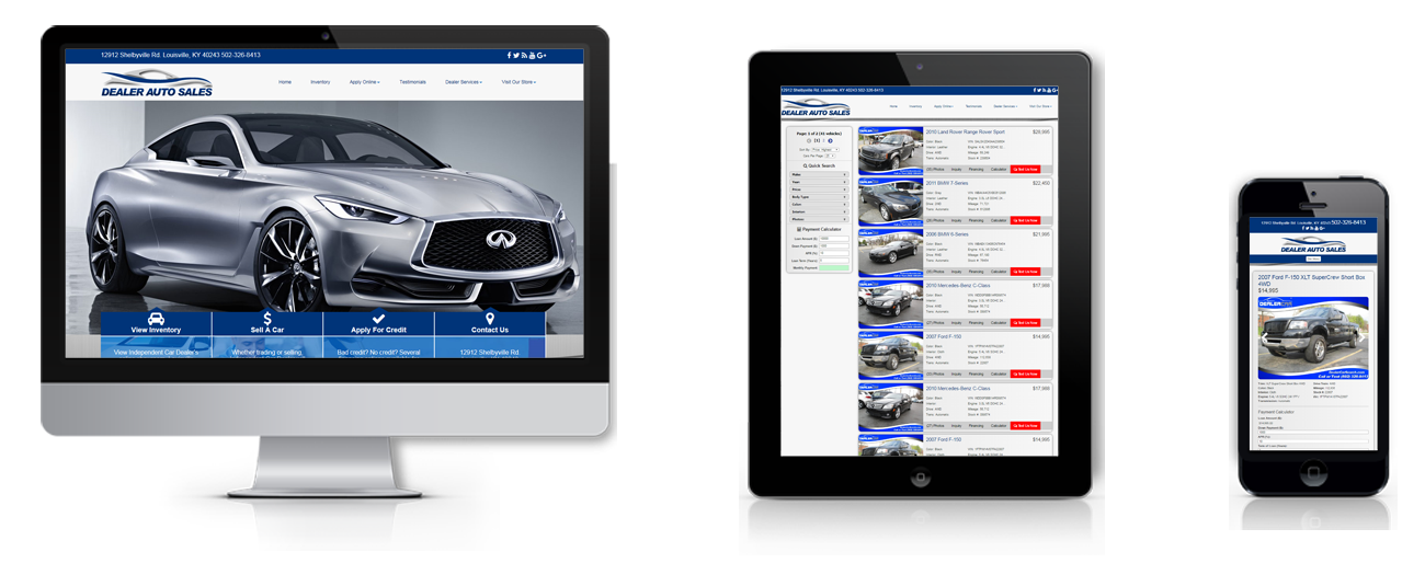 Responsive dealer site
