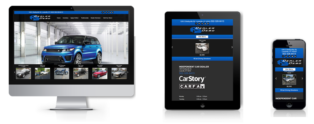 Responsive dealer site